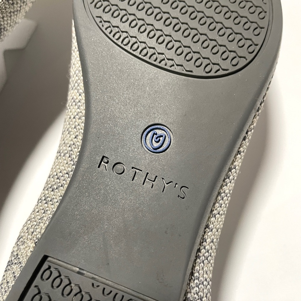 Rothy’s The Point Womens Flat Shoe in Heathered Gray - Picture 8 of 10